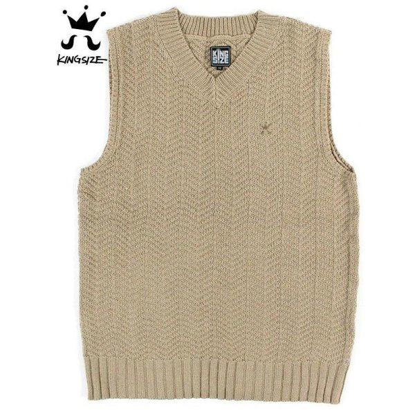 画像1: 【ラストMのみ】KINGSIZE（キングサイズ）“V NECK VEST” (1)