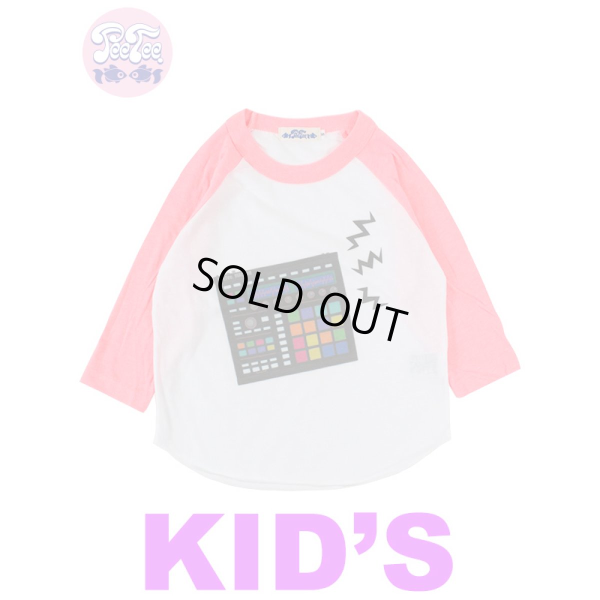 画像1: [子供服] 【ラストM (110)のみ】PeeTee. (ピーティー) “MPC KIDS NEON RAGLAN” (1)