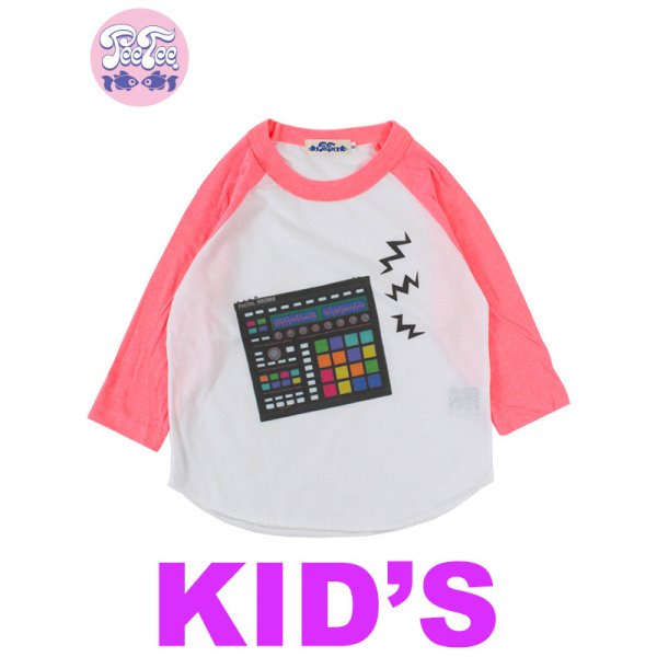 画像1: [子供服] 【ラストM (110)のみ】PeeTee. (ピーティー) “MPC KIDS NEON RAGLAN” (1)