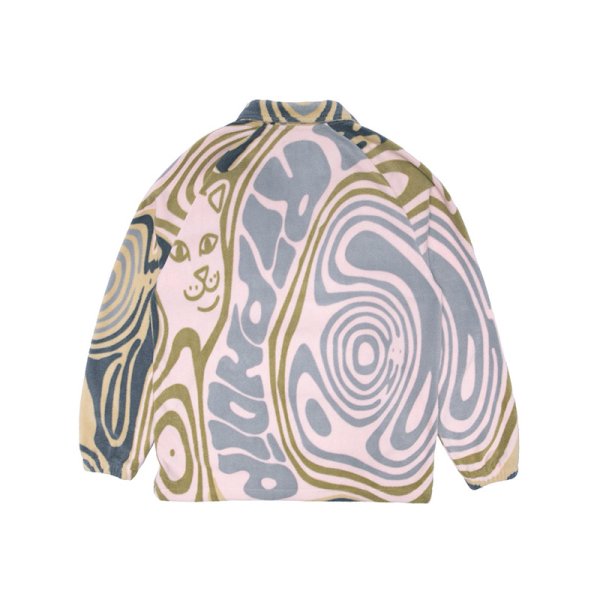 画像3: 【ラストXLのみ】RIPNDIP (リップンディップ) “HYPNOTIC BRUSHED FLEECE HALF ZIP” (3)