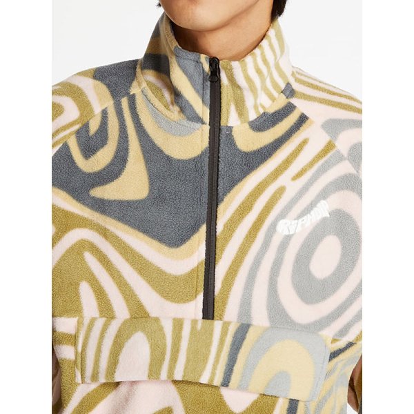 画像10: 【ラストXLのみ】RIPNDIP (リップンディップ) “HYPNOTIC BRUSHED FLEECE HALF ZIP” (10)