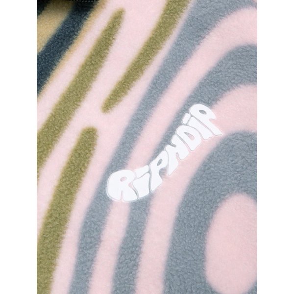 画像5: 【ラストXLのみ】RIPNDIP (リップンディップ) “HYPNOTIC BRUSHED FLEECE HALF ZIP” (5)