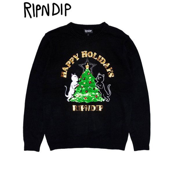 画像1: RIPNDIP (リップンディップ) “LITMAS TREE KNITTED SWEATER” (1)