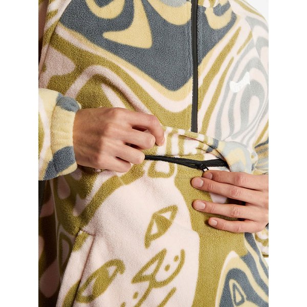 画像11: 【ラストXLのみ】RIPNDIP (リップンディップ) “HYPNOTIC BRUSHED FLEECE HALF ZIP” (11)