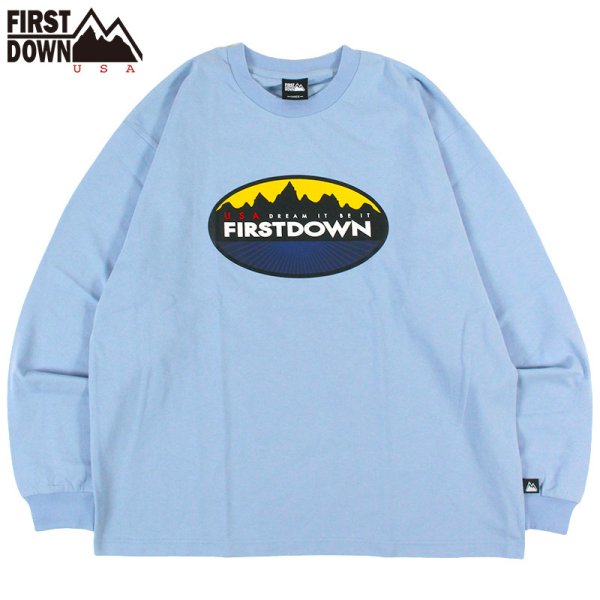 画像1: 【ラストLのみ】FIRST DOWN (ファーストダウン) “CIRCLE LOGO L/S TEE” (1)