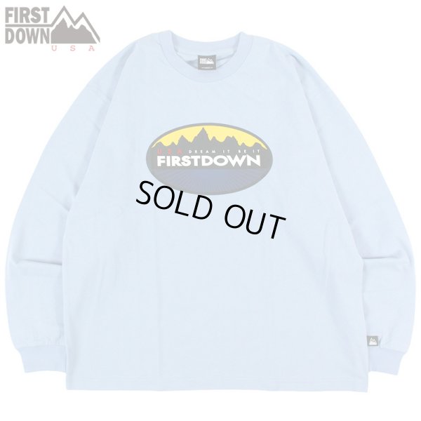 画像1: 【ラストLのみ】FIRST DOWN (ファーストダウン) “CIRCLE LOGO L/S TEE” (1)