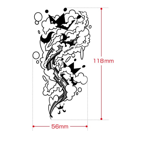 画像3: KINGSIZE（キングサイズ）“FOCUS WATERPROOF STICKER” (3)
