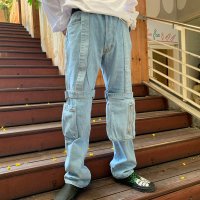 画像1: mnml（ミニマル） “V265 BAGGY DENIM”