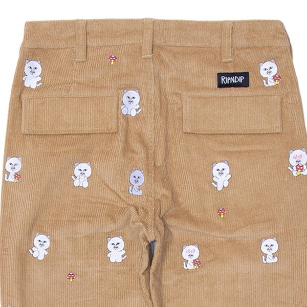 画像5: 【ラストMのみ】RIPNDIP (リップンディップ) “Hello Nermy Corduroy Embroidered Pants” (5)