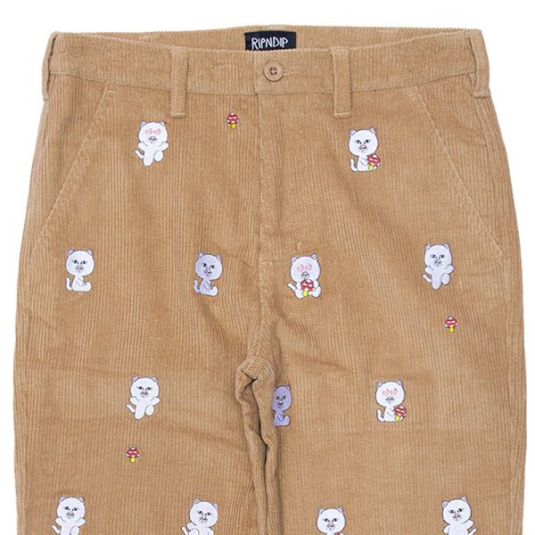 画像3: 【ラストMのみ】RIPNDIP (リップンディップ) “Hello Nermy Corduroy Embroidered Pants” (3)