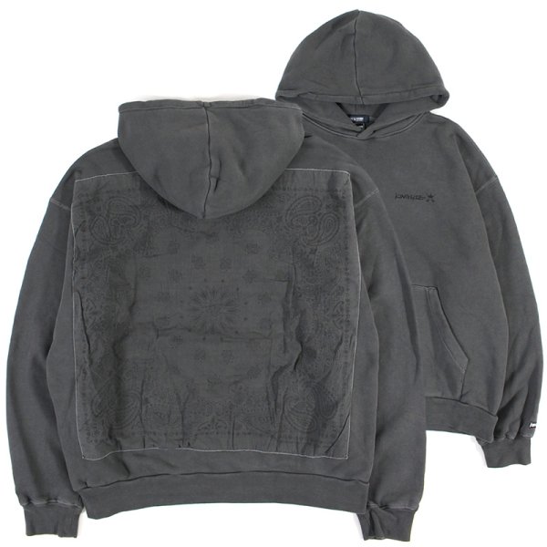 画像1: 【ラストLのみ】KINGSIZE（キングサイズ）“BANDANA HOOD SWEAT” (1)