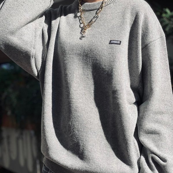 画像10: 【ラストMのみ】KINGSIZE(キングサイズ)“BOX SWEATER” (10)