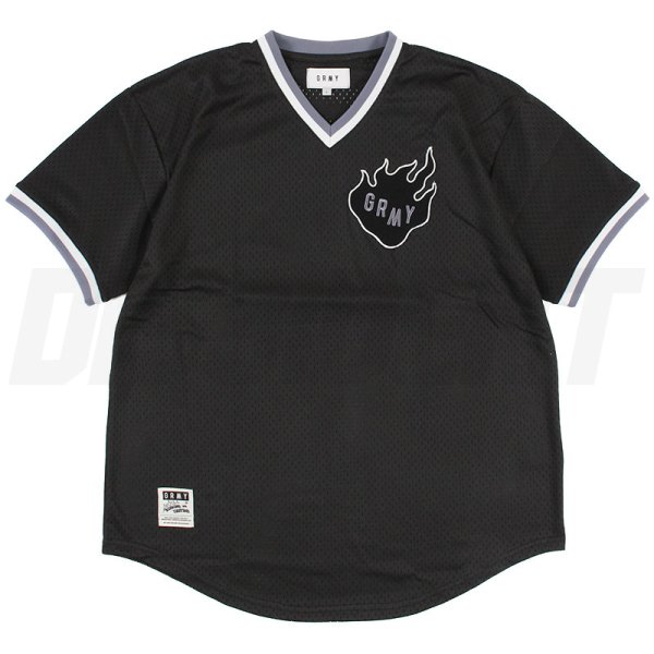 画像3: 【ラストLのみ】GRIMEY / GRMY (グライミー) “TRESPASS V NECK MESH TEE” (3)
