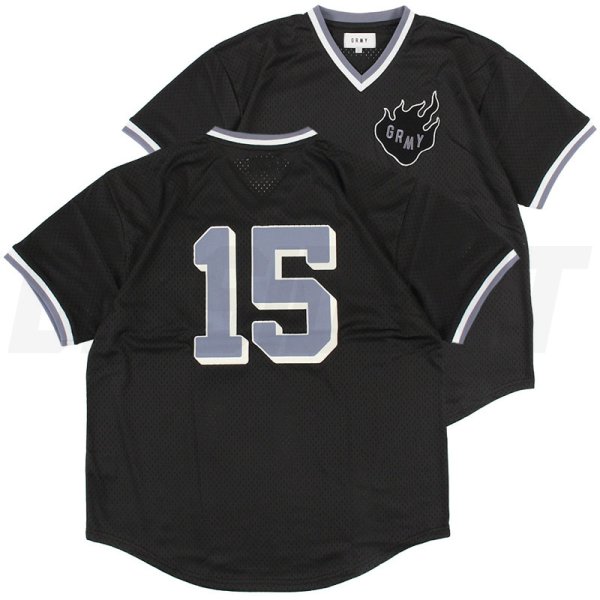 画像2: 【ラストLのみ】GRIMEY / GRMY (グライミー) “TRESPASS V NECK MESH TEE” (2)