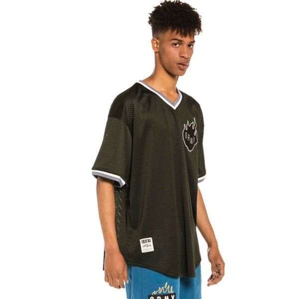 画像12: 【ラストLのみ】GRIMEY / GRMY (グライミー) “TRESPASS V NECK MESH TEE” (12)