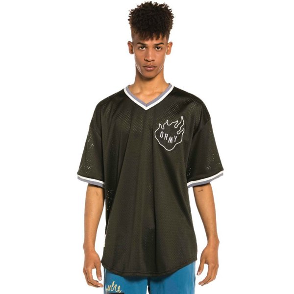 画像11: 【ラストLのみ】GRIMEY / GRMY (グライミー) “TRESPASS V NECK MESH TEE” (11)