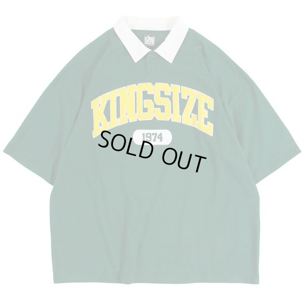 画像1: 【ラストXLのみ】KINGSIZE（キングサイズ）“COLLEGE POLO SHIRT” (1)