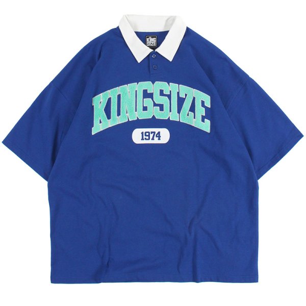 画像1: KINGSIZE（キングサイズ）“COLLEGE POLO SHIRT” (1)