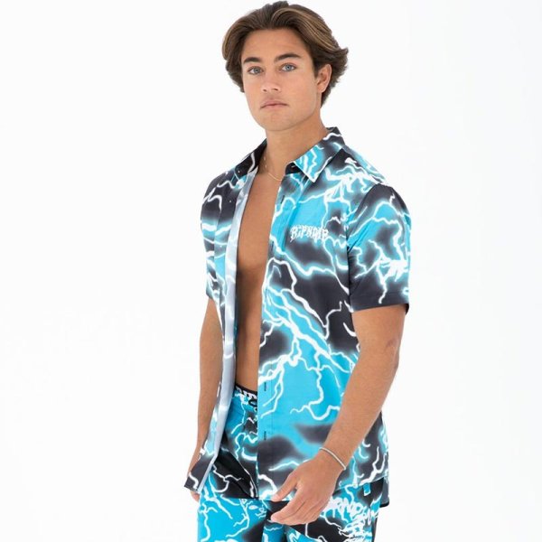 画像5: 【ラストLのみ】RIPNDIP (リップンディップ) “NIKOLA SHORT SLEEVE BUTTON UP” (5)