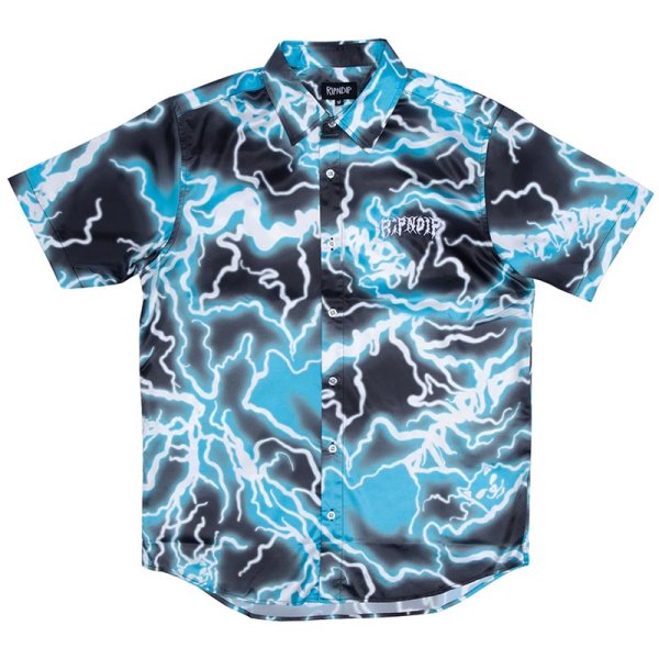 画像1: 【ラストLのみ】RIPNDIP (リップンディップ) “NIKOLA SHORT SLEEVE BUTTON UP” (1)