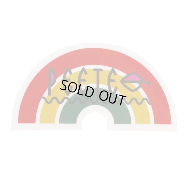 画像1: PeeTee. (ピーティー) “RASTA ARCH LOGO WATERPROOF STICKER” (1)
