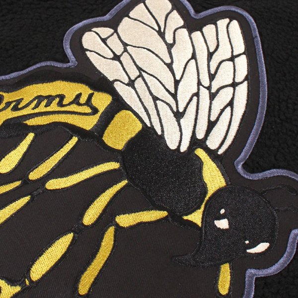 画像8: 【ラストLのみ】GRIMEY / GRMY (グライミー) “HIVE SHERPA BUTTON SWEATSHIRT” (8)