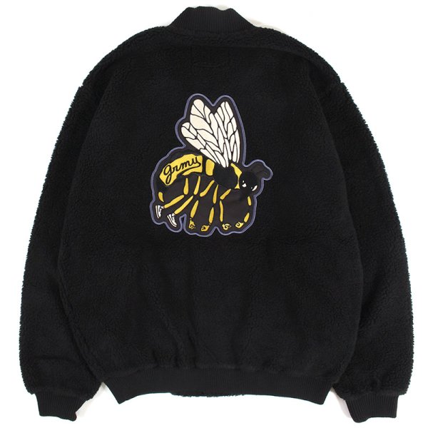 画像4: 【ラストLのみ】GRIMEY / GRMY (グライミー) “HIVE SHERPA BUTTON SWEATSHIRT” (4)