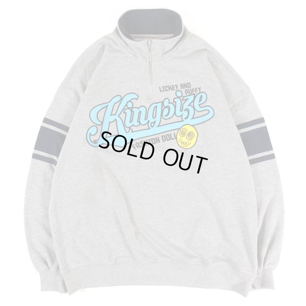 画像1: 【ラストXLのみ】KINGSIZE（キングサイズ）“HALF ZIP SWEAT” (1)