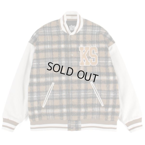 画像1: 【ラストXLのみ】KINGSIZE（キングサイズ）“CHECK STADIUM JACKET” (1)