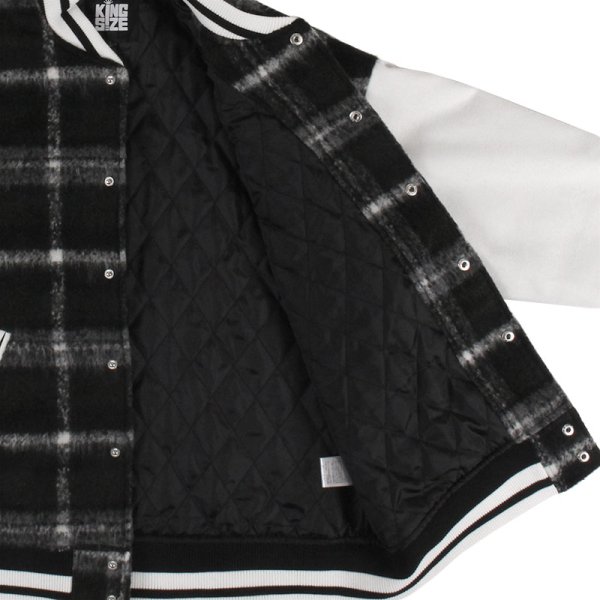 画像10: 【ラストLのみ】KINGSIZE(キングサイズ)“CHECK STADIUM JACKET” (10)