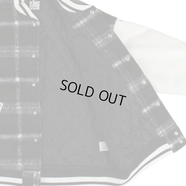 画像10: 【ラストLのみ】KINGSIZE（キングサイズ）“CHECK STADIUM JACKET” (10)