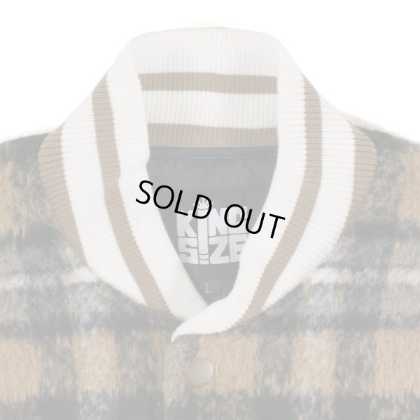 画像4: 【ラストXLのみ】KINGSIZE（キングサイズ）“CHECK STADIUM JACKET” (4)