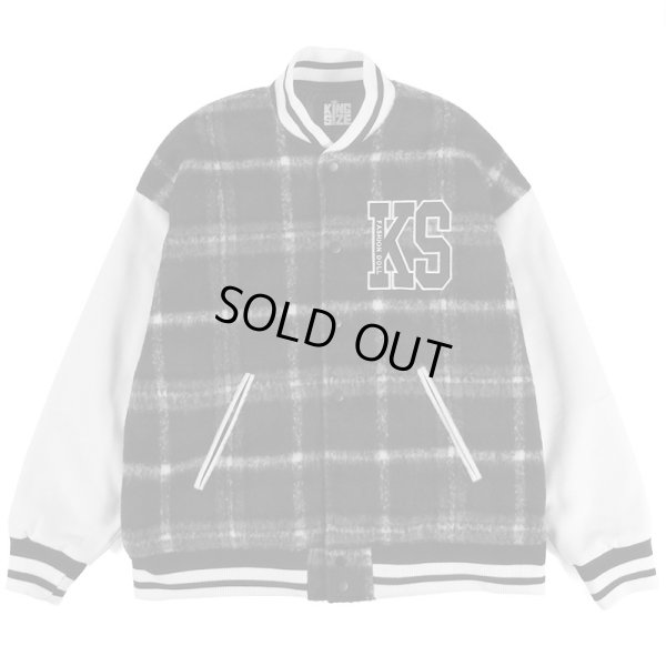 画像1: 【ラストLのみ】KINGSIZE（キングサイズ）“CHECK STADIUM JACKET” (1)