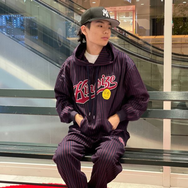 画像13: 【ラストLのみ】KINGSIZE(キングサイズ)“STRIPE HOODY” (13)