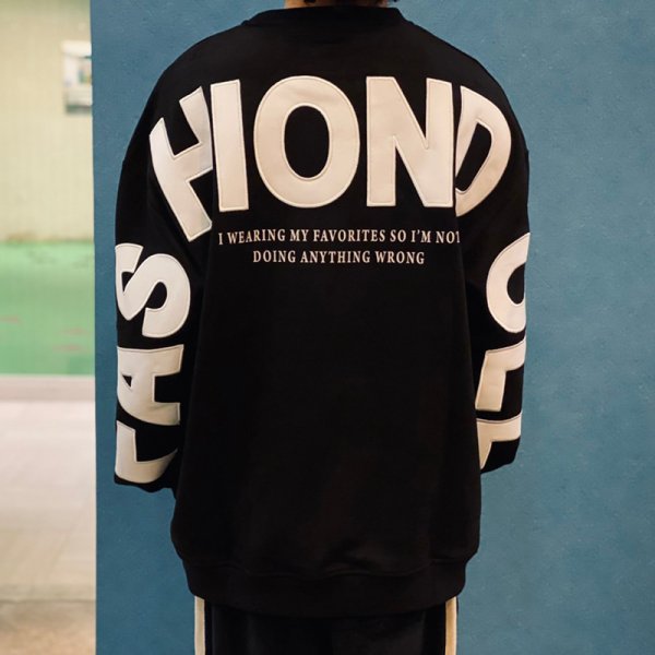 画像15: 【ラストLのみ】KINGSIZE(キングサイズ)“FASHION DOLL CREW SWEAT” (15)