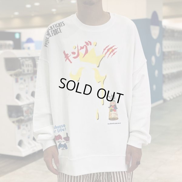 画像18: 【ラストMのみ】KINGSIZE（キングサイズ）“GRAFITTI  CREW SWEAT” (18)