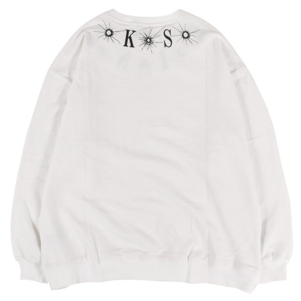 画像2: KINGSIZE(キングサイズ)“GUN HOLE CREW SWEAT” (2)