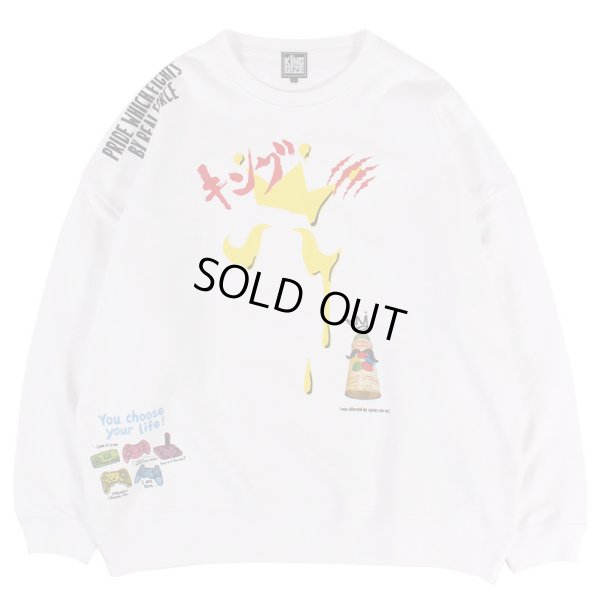 画像1: 【ラストMのみ】KINGSIZE（キングサイズ）“GRAFITTI  CREW SWEAT” (1)
