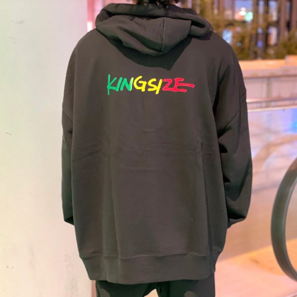 画像16: 【ラストMのみ】KINGSIZE（キングサイズ）“RASTA LOGO ZIP HOOD” (16)