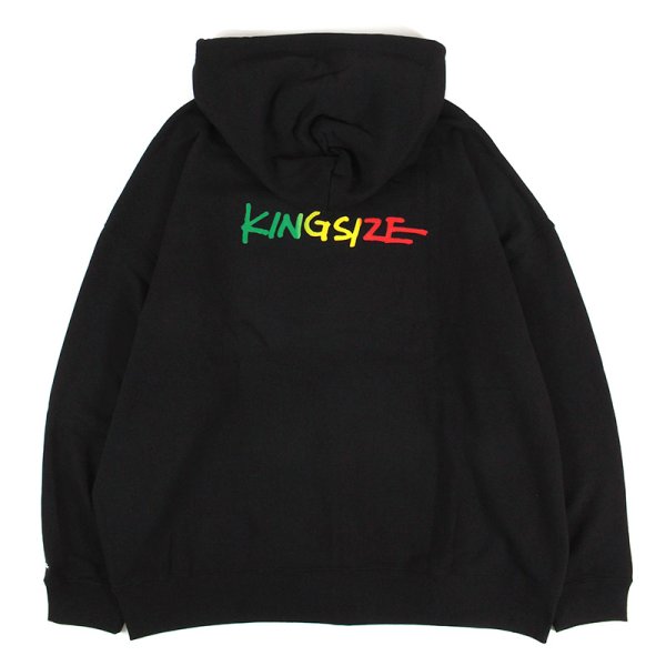 画像3: 【ラストMのみ】KINGSIZE（キングサイズ）“RASTA LOGO ZIP HOOD” (3)