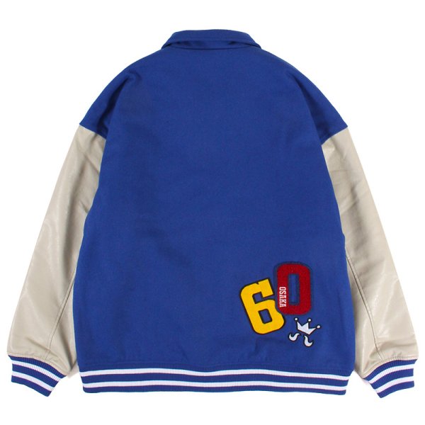 画像2: 【ラストMのみ】KINGSIZE(キングサイズ)“MELTON STADIUM JACKET” (2)