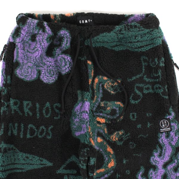 画像4: 【ラストMのみ】GRIMEY / GRMY (グライミー) “LOST BOYS ALL OVER JACQUARD SHERPA PANTS” (4)