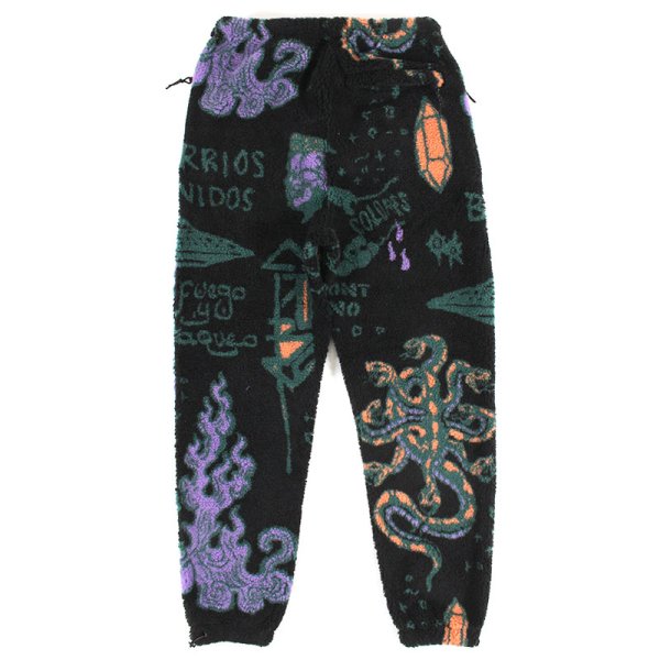 画像3: 【ラストMのみ】GRIMEY / GRMY (グライミー) “LOST BOYS ALL OVER JACQUARD SHERPA PANTS” (3)