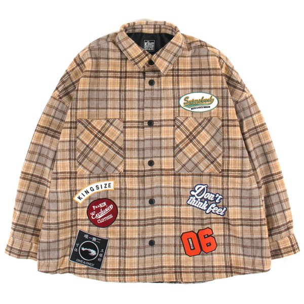 画像1: KINGSIZE（キングサイズ）“CHECK CPO SHIRT” (1)