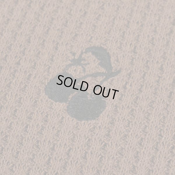 画像4: 【ラストLのみ】BUDS（バッズ）“WAFFLE HUTON CREW NECK” (4)