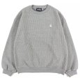 画像1: BUDS（バッズ）“WAFFLE HUTON CREW NECK” (1)