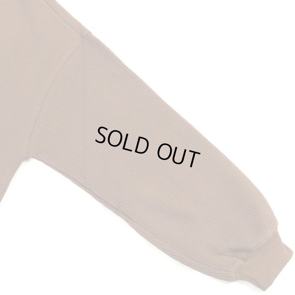 画像6: 【ラストLのみ】BUDS（バッズ）“WAFFLE HUTON CREW NECK” (6)