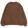画像1: 【ラストLのみ】BUDS（バッズ）“WAFFLE HUTON CREW NECK” (1)