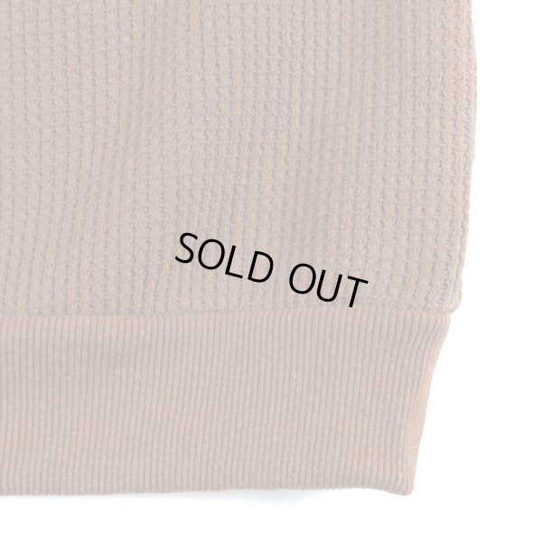 画像5: 【ラストLのみ】BUDS（バッズ）“WAFFLE HUTON CREW NECK” (5)