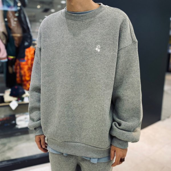 画像10: BUDS（バッズ）“WAFFLE HUTON CREW NECK” (10)